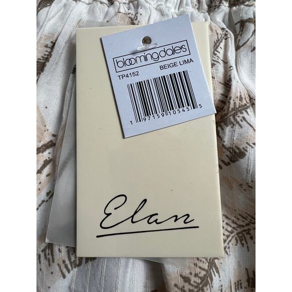 ELAN INTERNATIONAL WOMENS MEDIUM TIERED PRINTED MAXI SKIRT CREAM BEIGE NEW - Picture 12 of 13